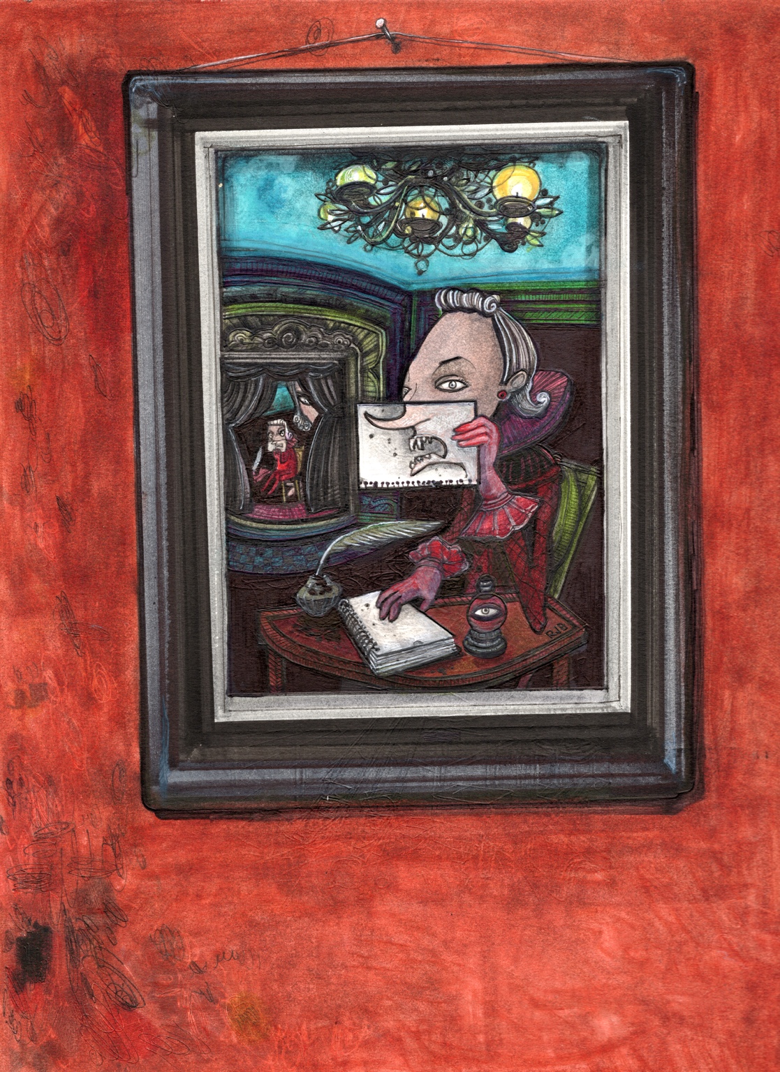 Poison Pen — original drawing by Richard J. Bailey