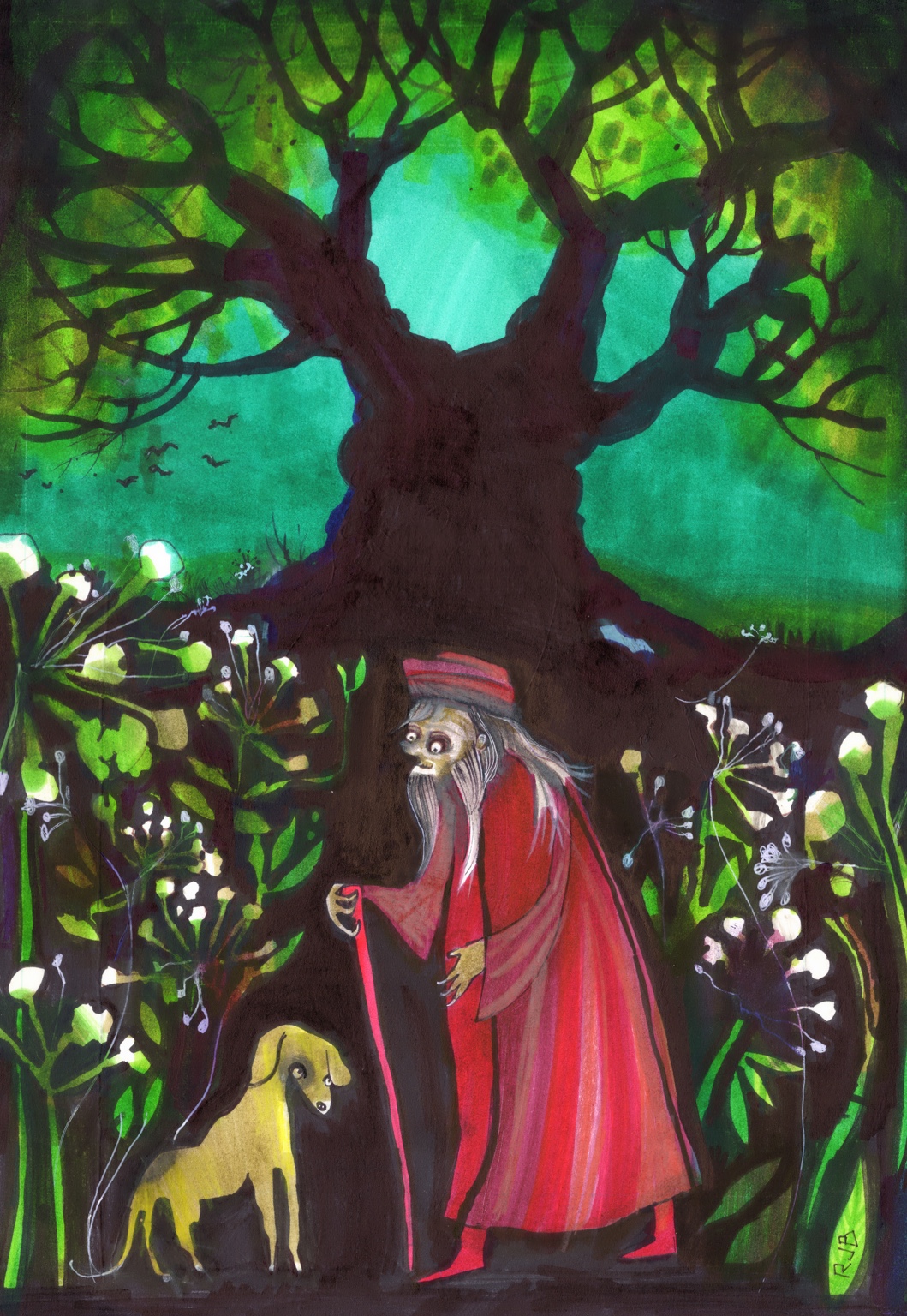 The Alchemist — original drawing by Richard J. Bailey